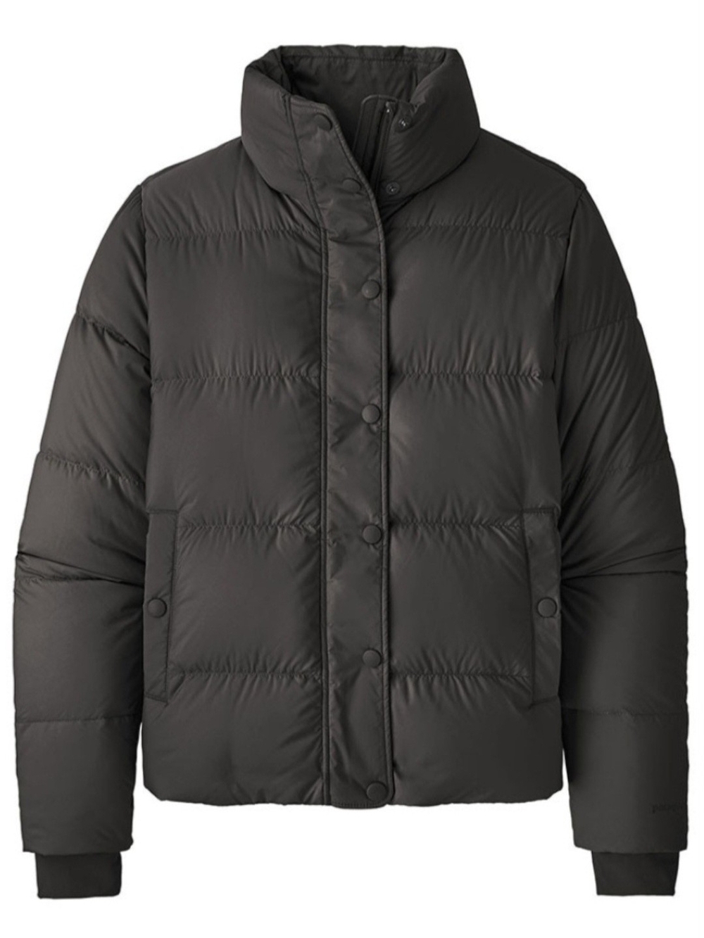 Patagonia Silent Dark Gray Quilted Puff Jacket